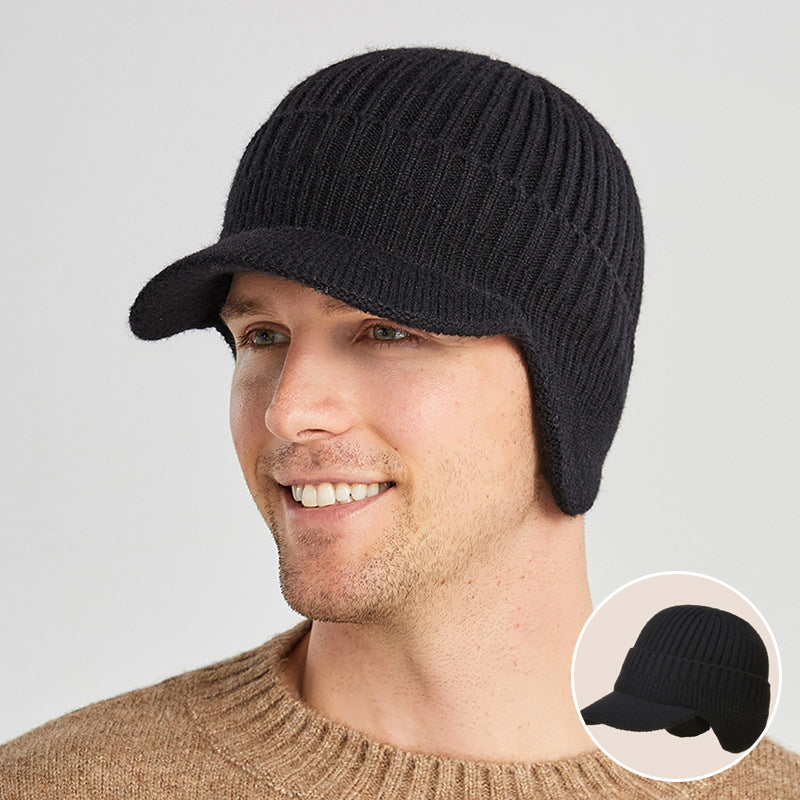 Outdoor Riding Elastic Warm Ear Protection Knitted Hat - newbeew