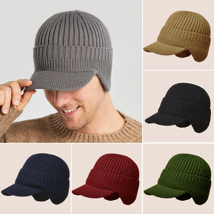 Outdoor Riding Elastic Warm Ear Protection Knitted Hat - newbeew