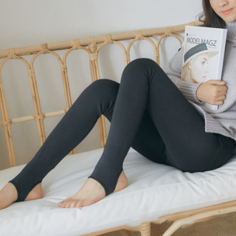 🔥 Hot Sale🔥Flawless Legs Fake Translucent Warm Plush Lined Elastic Tights - newbeew