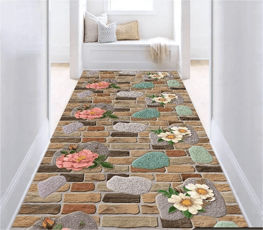 🎁Hot Sale 49% OFF⏳Cut-out 3D Carpet with Floral Flooring