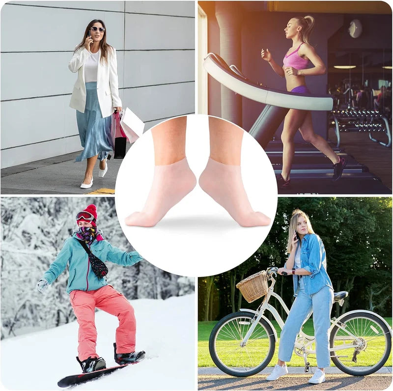 🎁Christmas 49% OFF⏳Moisturizing Foot Mask Exfoliating Silicone Socks - newbeew
