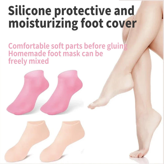 🎁Christmas 49% OFF⏳Moisturizing Foot Mask Exfoliating Silicone Socks - newbeew