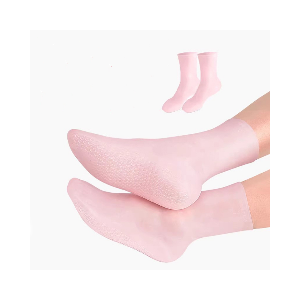 🎁Christmas 49% OFF⏳Moisturizing Foot Mask Exfoliating Silicone Socks - newbeew