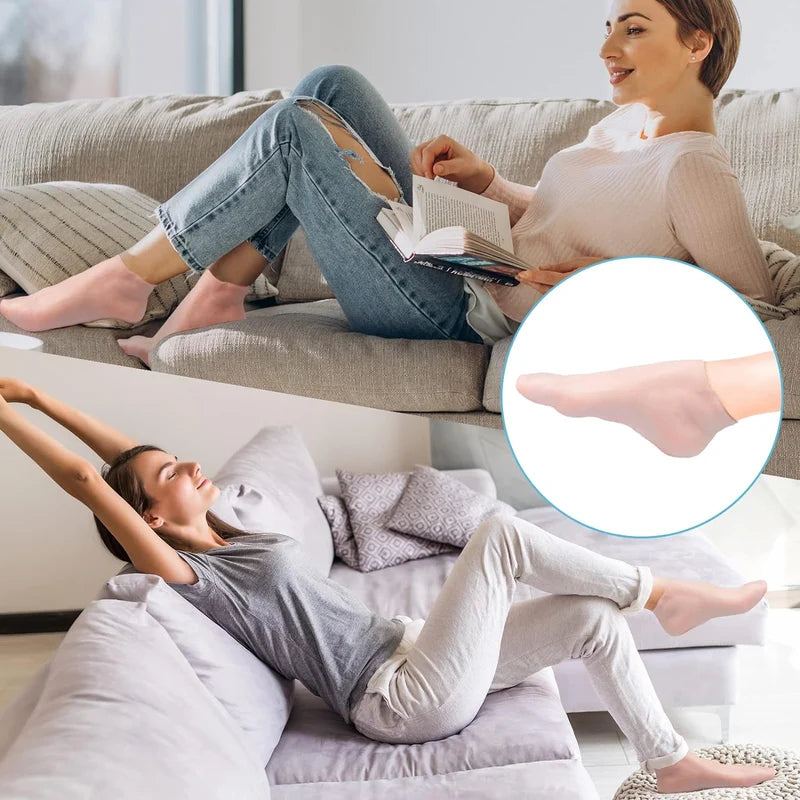 🎁Christmas 49% OFF⏳Moisturizing Foot Mask Exfoliating Silicone Socks - newbeew