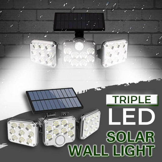 🎁New Year Sale 49% OFF⏳Triple LED Solar Wall Light