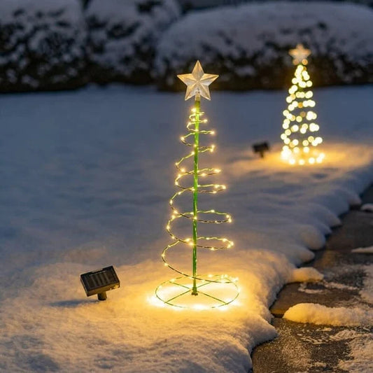 🎁Hot Sale 49% OFF⏳Solar Metal LED Christmas Tree Decoration String Lights