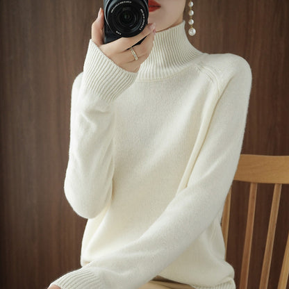 🎄Free Shipping🎁🎄Solid Turtleneck Knit Sweater - newbeew