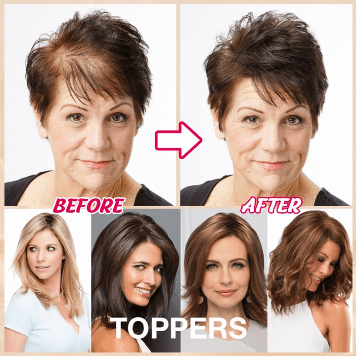 🔥Buy 1 Free 1🔥SHORT NATURAL HAIR TOPPERS - newbeew