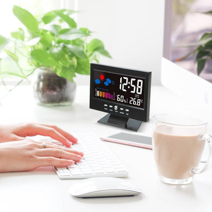 🎁Hot Sale 40% OFF⏳Digital Temperature Monitor Weather Forecast LED Alarm Clock