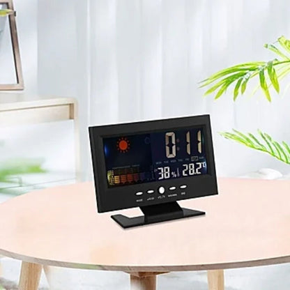 🎁Hot Sale 40% OFF⏳Digital Temperature Monitor Weather Forecast LED Alarm Clock