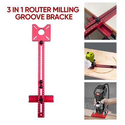 🎁Hot Sale 49% OFF⏳3 in 1 Router Milling Groove Bracket