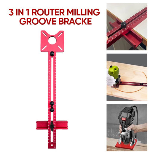 🎁Hot Sale 49% OFF⏳3 in 1 Router Milling Groove Bracket